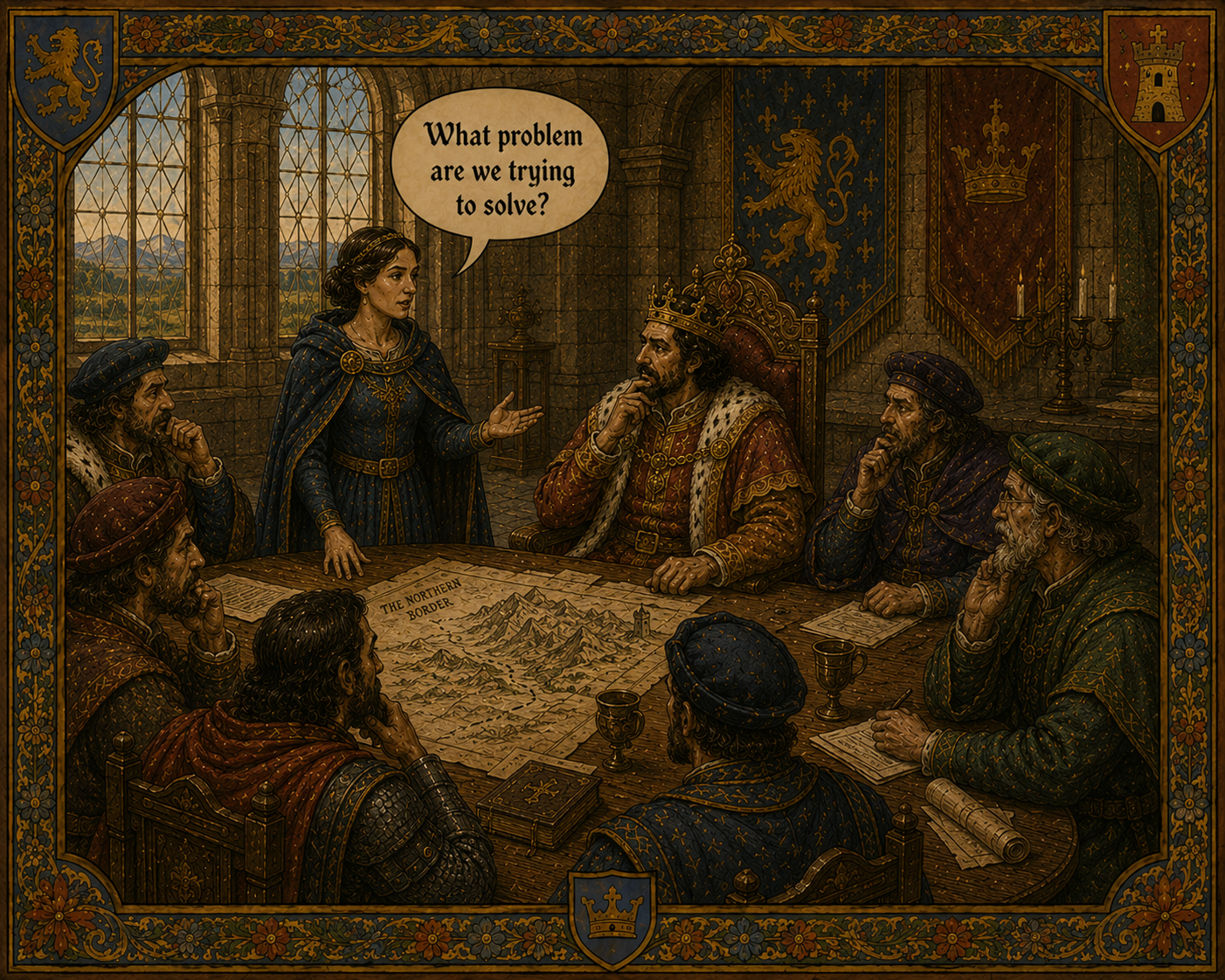 Lady Eleanor aligning the court around the right problem